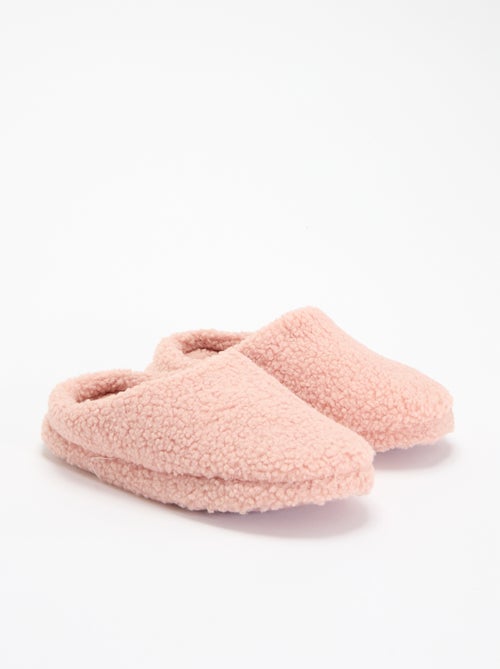 Muilpantoffels met schapenvachteffect - Kiabi Muilpantoffels met schapenvachteffect - Kiabi