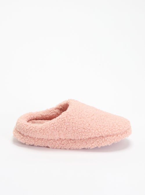 Muilpantoffels met schapenvachteffect - Kiabi Muilpantoffels met schapenvachteffect - Kiabi