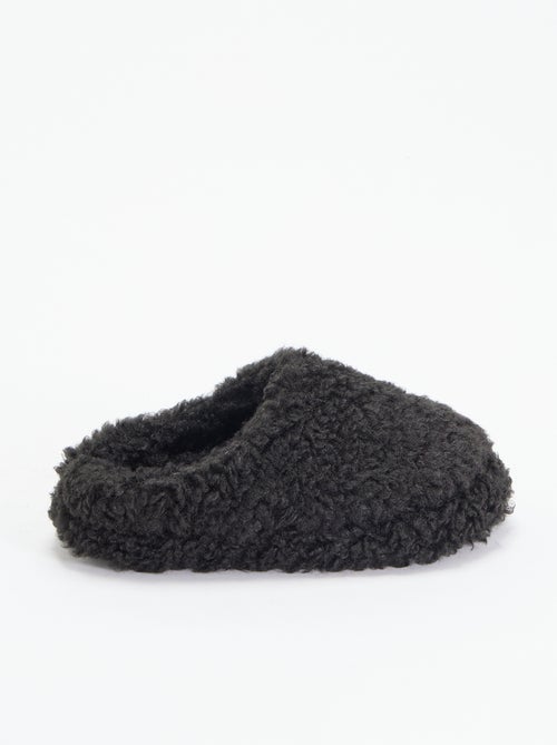 Muilpantoffels met schapenvachteffect - Kiabi