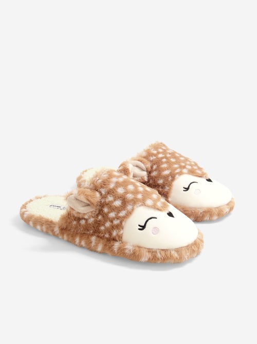 Muilvormige pantoffels met hertjes - Kiabi Muilvormige pantoffels met hertjes - Kiabi