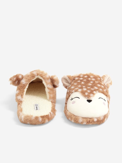 Muilvormige pantoffels met hertjes - Kiabi Muilvormige pantoffels met hertjes - Kiabi