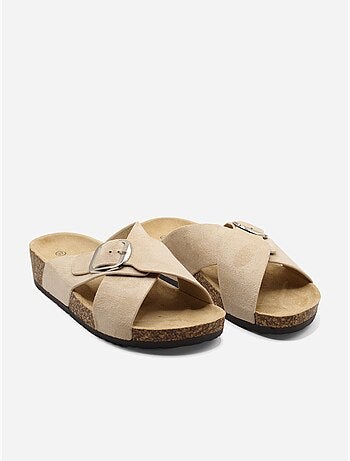 Mules à brides croisées