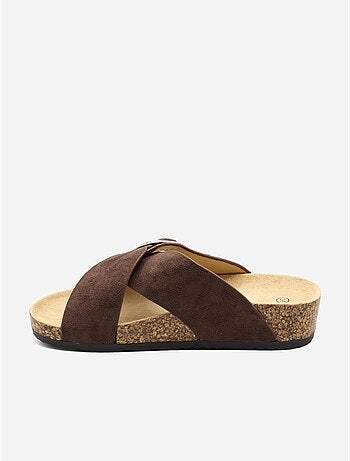 Mules à brides croisées
