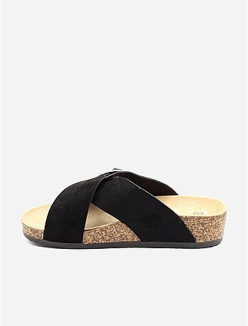 Mules à brides croisées