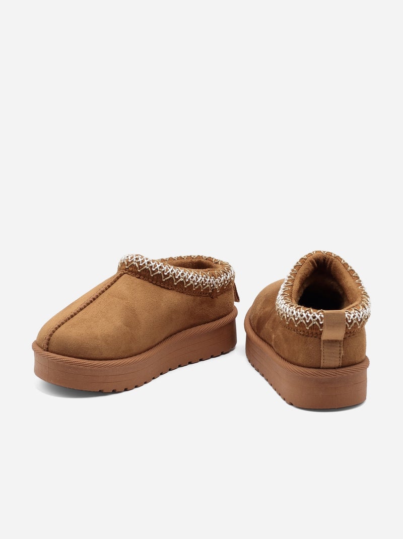 Mules à enfiler Camel - Kiabi