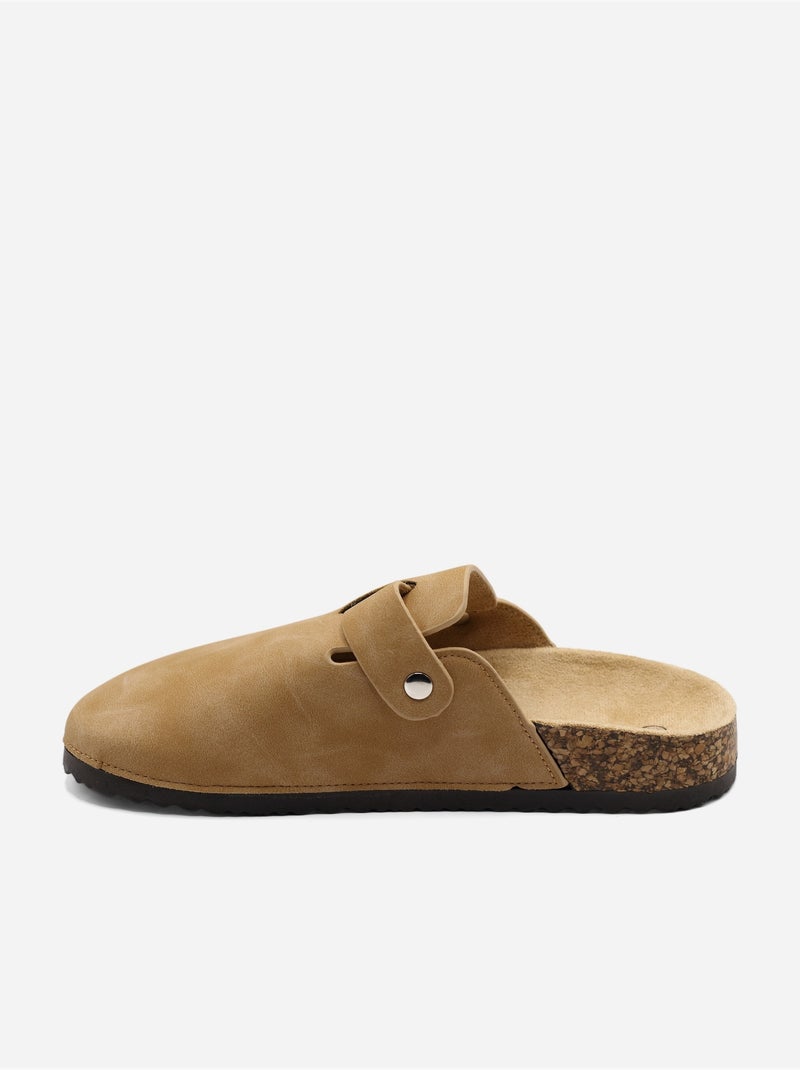Mules à enfiler Camel - Kiabi