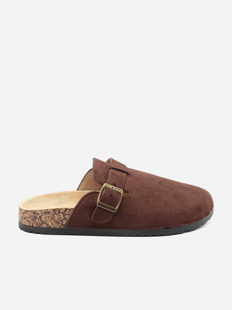 Mules à enfiler Marron - Kiabi
