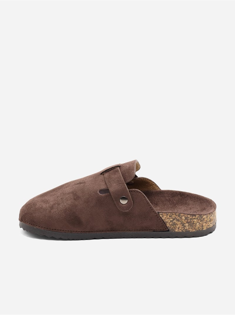 Mules à enfiler Marron - Kiabi