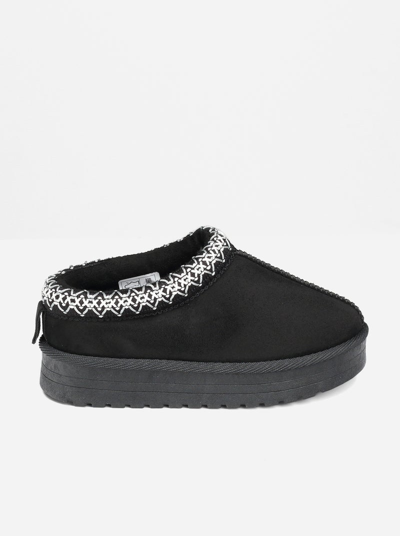 Mules à enfiler Noir - Kiabi