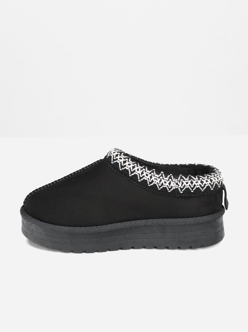 Mules à enfiler Noir - Kiabi