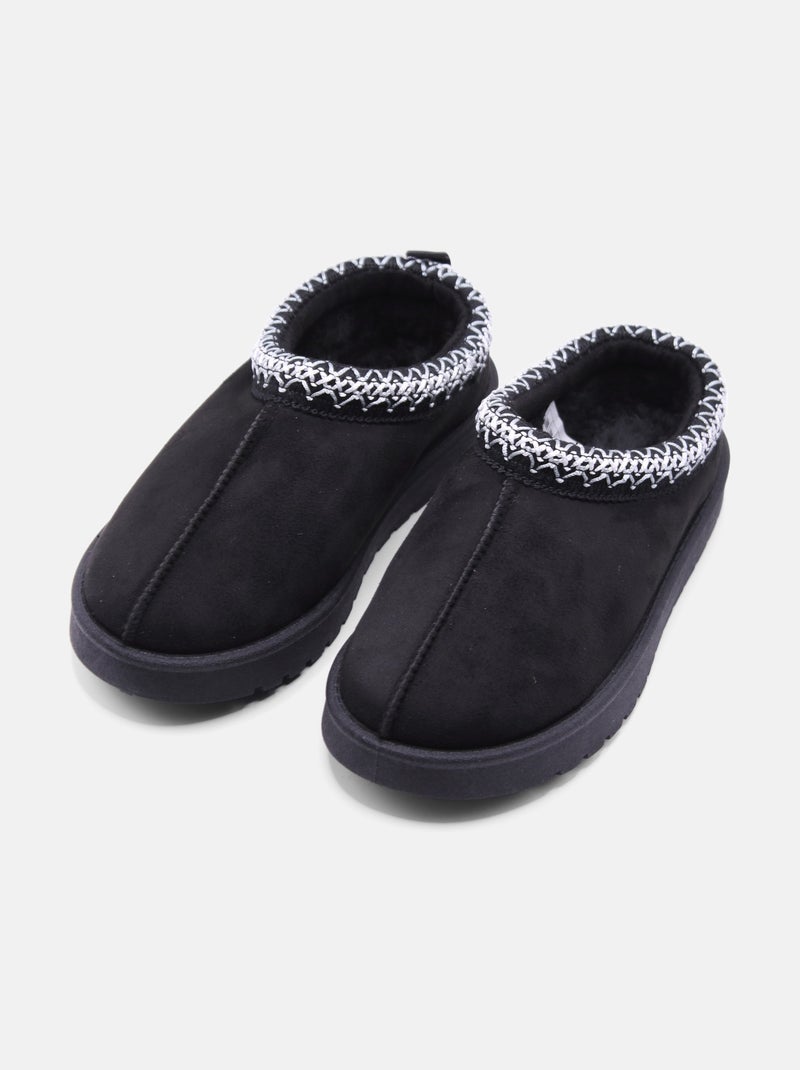 Mules à enfiler Noir - Kiabi