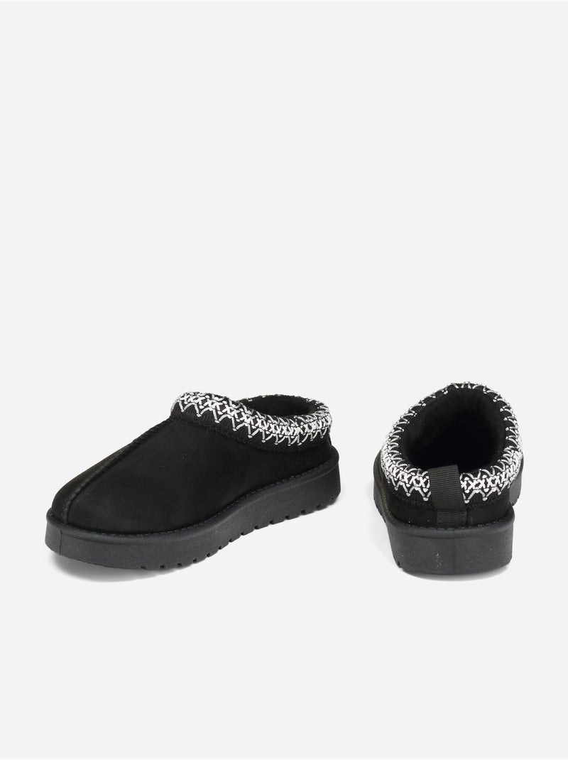 Mules à enfiler Noir - Kiabi