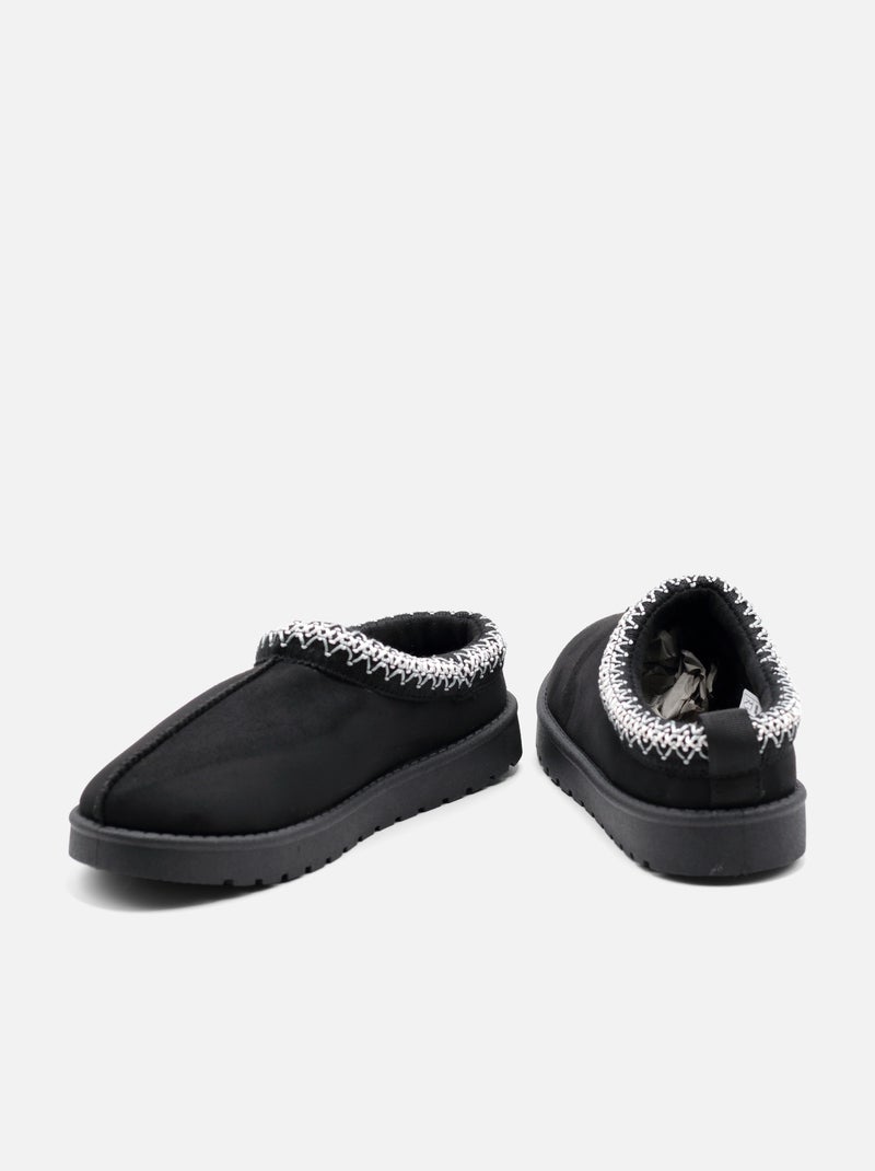 Mules à enfiler Noir - Kiabi