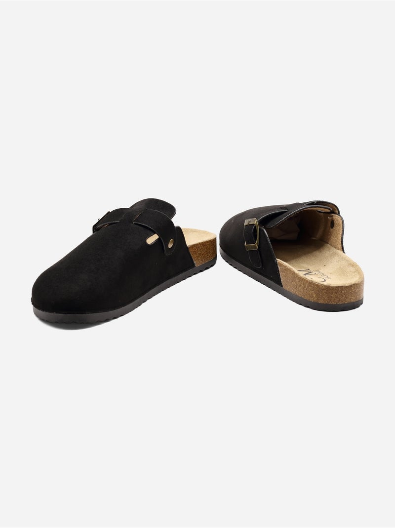 Mules à enfiler Noir - Kiabi