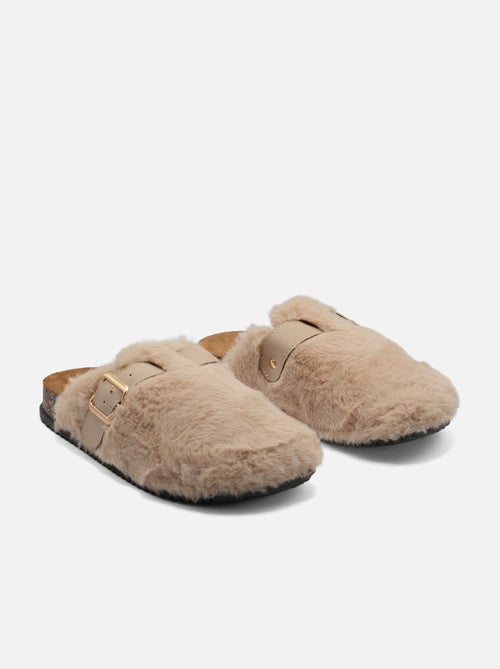 Mules à fausse fourrure - Kiabi Mules à fausse fourrure - Kiabi