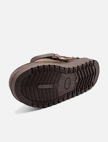 Mules à fausse fourrure