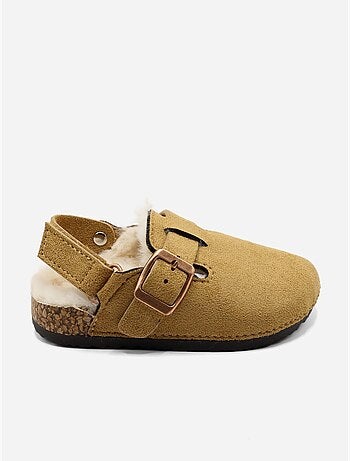 Mules bébé fourrées