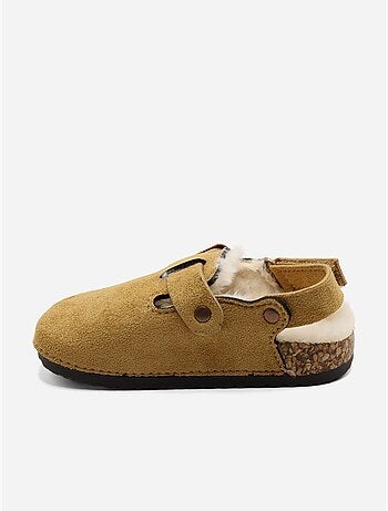 Mules bébé fourrées