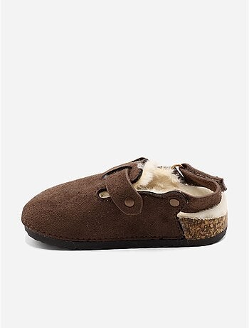 Mules bébé fourrées