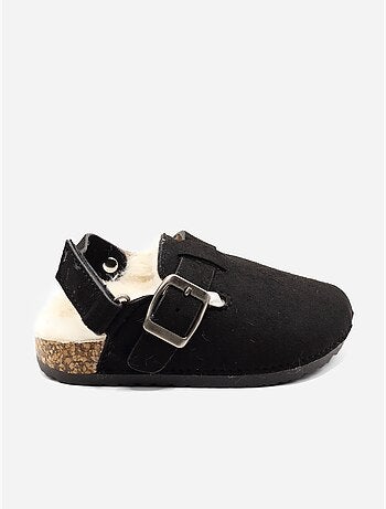 Mules bébé fourrées