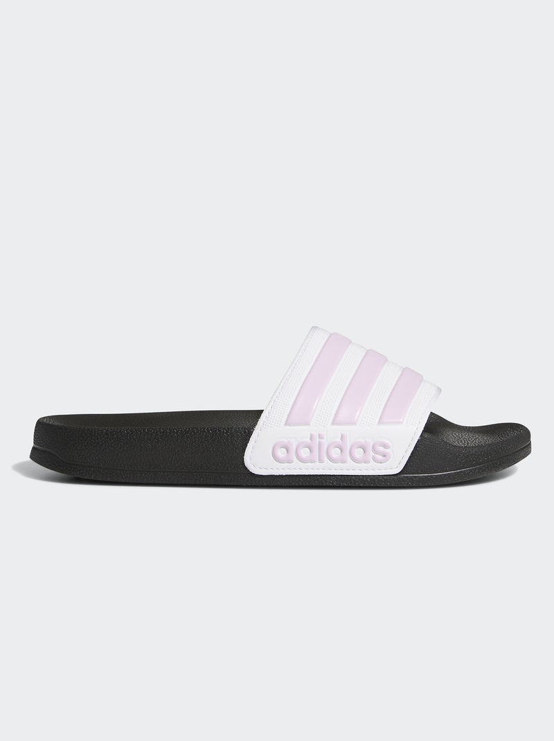 Mules claquettes 'adidas' Blanc/Noir/Rose - Kiabi