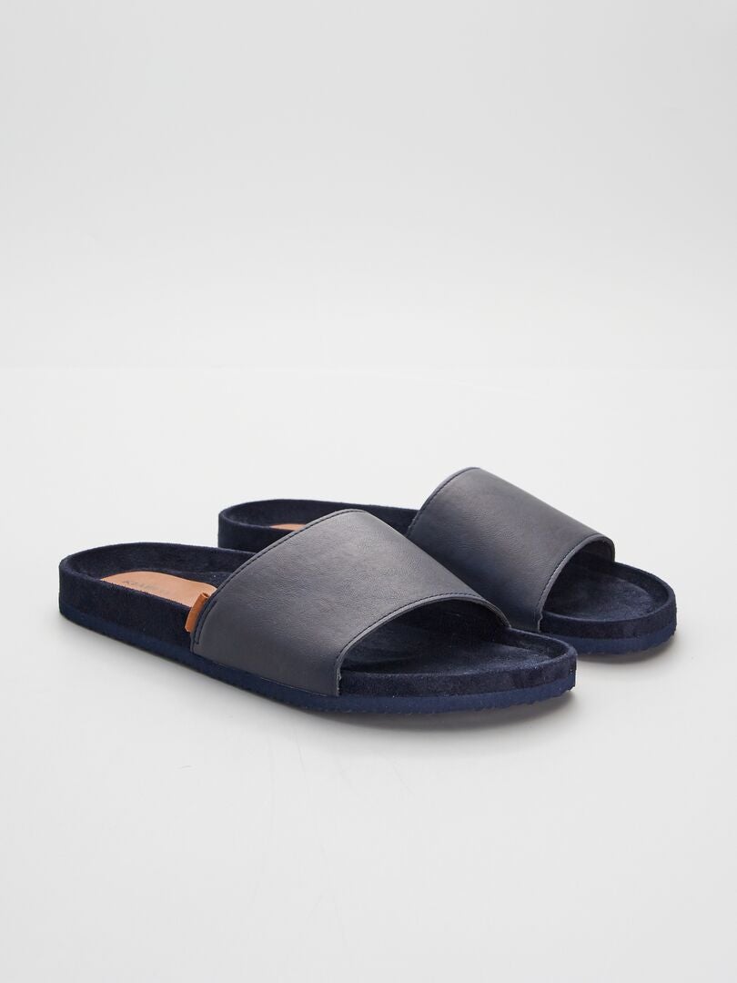 Mules bleu hot sale