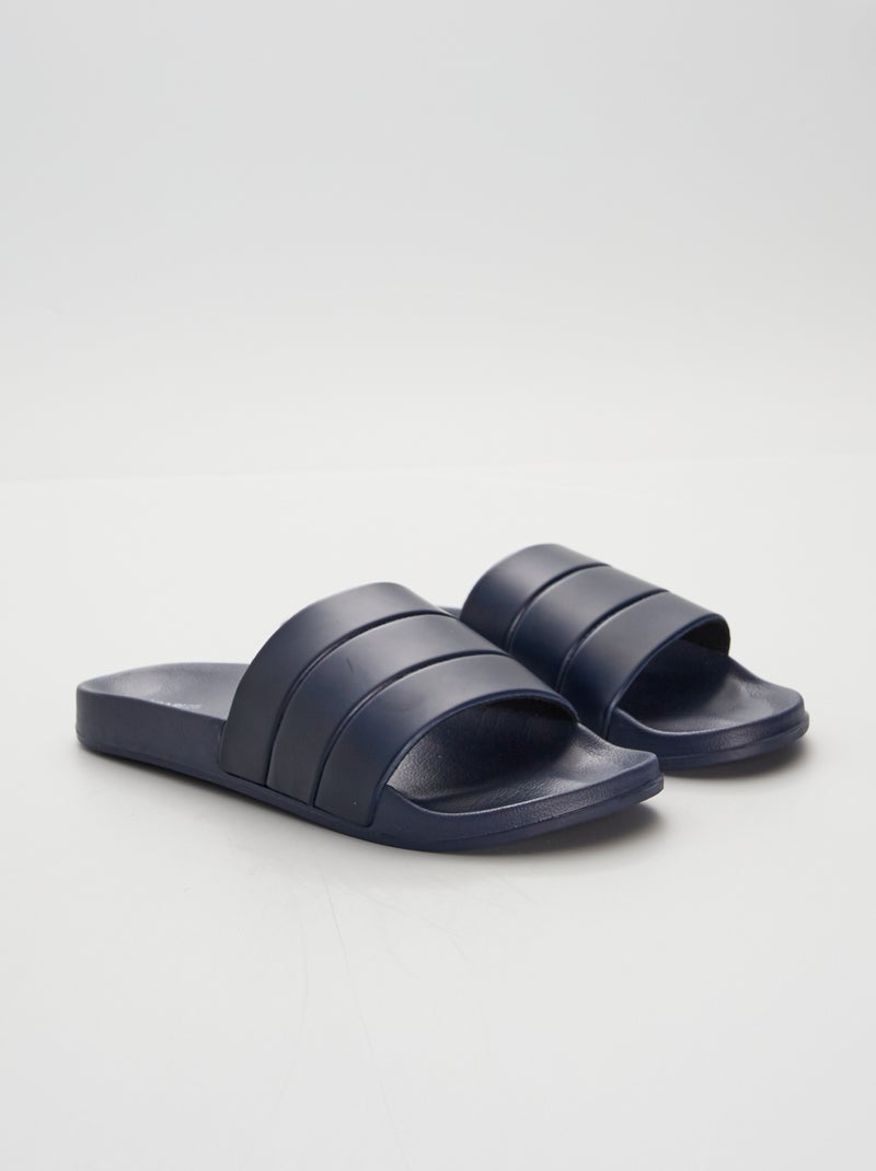 Mules de piscine Bleu foncé - Kiabi