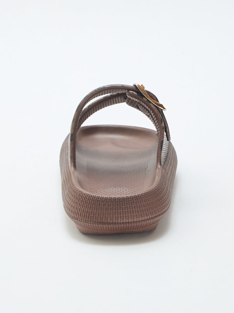 Mules de piscine Noir - Kiabi