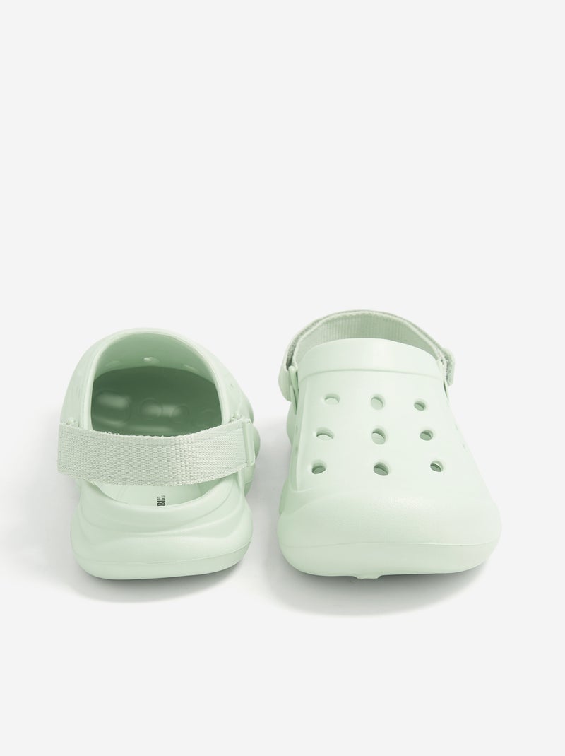 Mules de plage Vert - Kiabi
