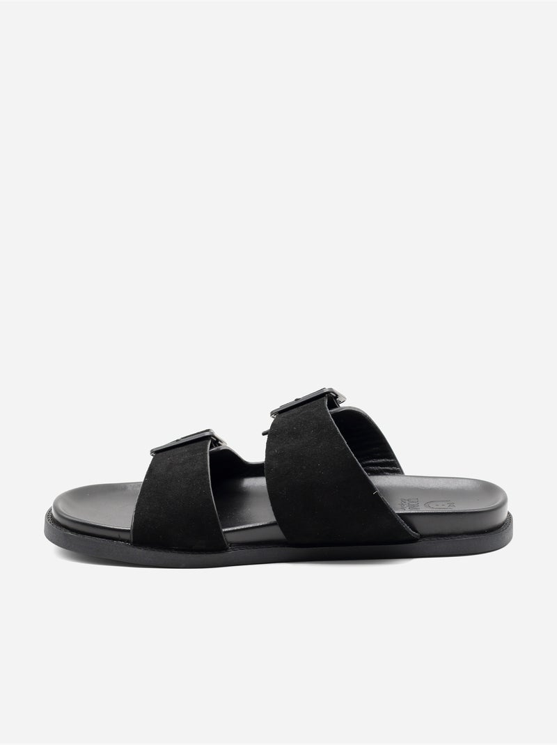 Mules double brides - Uomo Noir - Kiabi