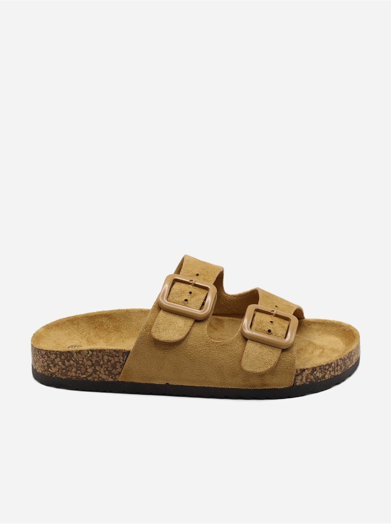 Mules double brides Camel - Kiabi