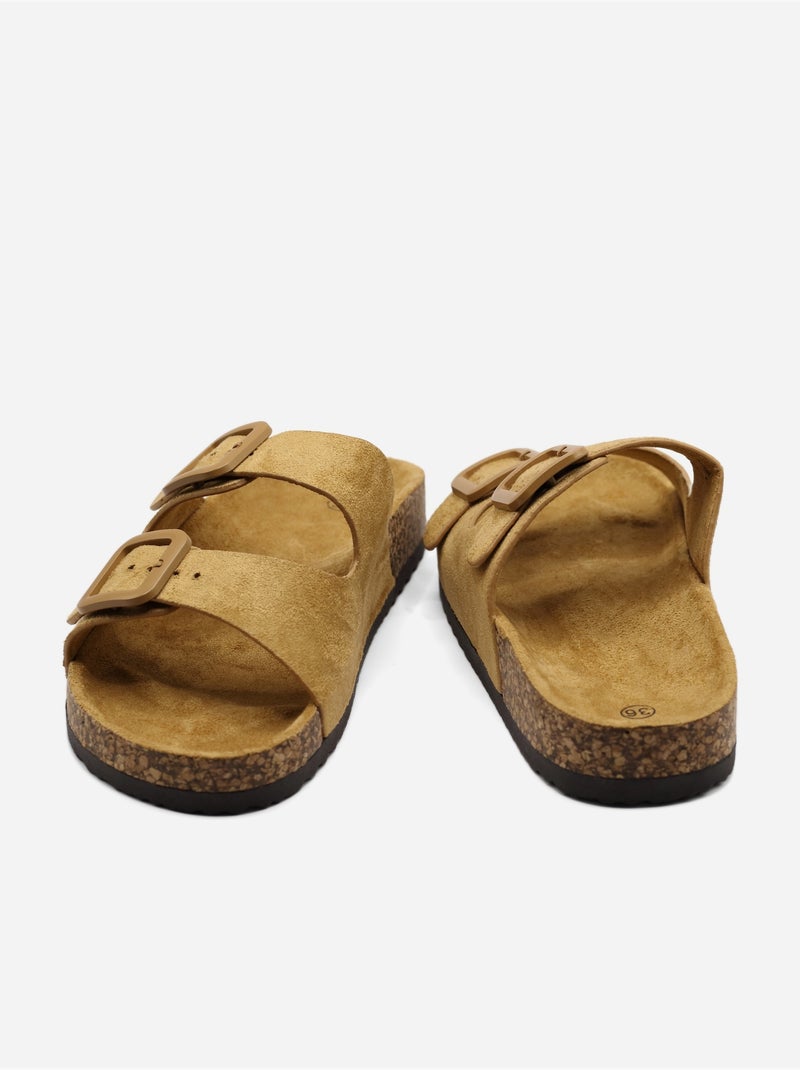 Mules double brides Camel - Kiabi
