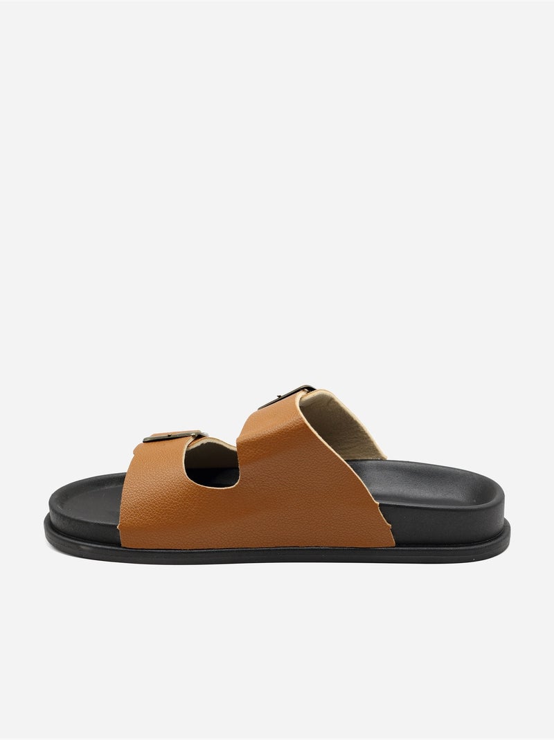 Mules double brides Camel - Kiabi