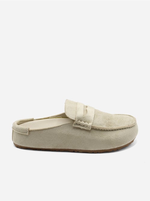 Mules effet daim - Kiabi Mules effet daim - Kiabi