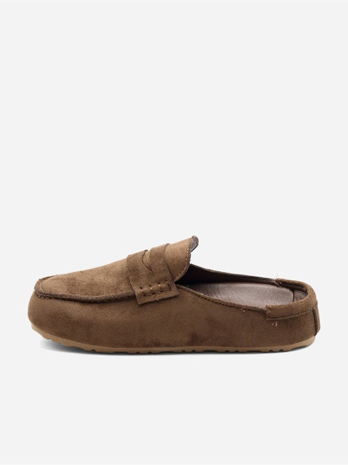 Mules effet daim - Kiabi Mules effet daim - Kiabi