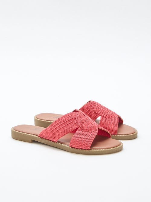 Mules en textile - Kiabi