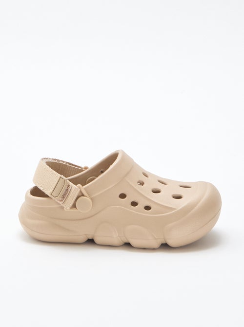 Mules fermées de plage unie - Kiabi
