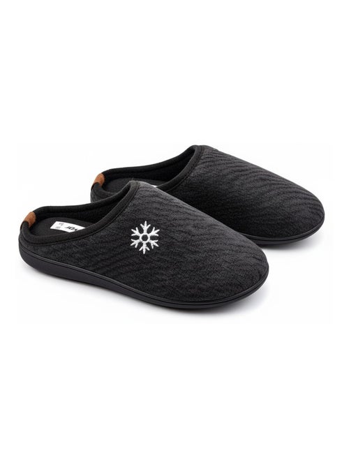 Mules homme hiver fourrées NU10927 - Kiabi Mules homme hiver fourrées NU10927 - Kiabi
