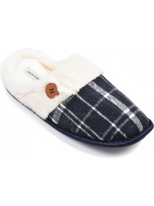Mules homme Jacquard écossais MU9732 - Kiabi Mules homme Jacquard écossais MU9732 - Kiabi