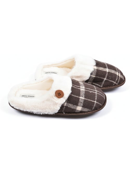 Mules homme Jacquard écossais MU9732 - Kiabi Mules homme Jacquard écossais MU9732 - Kiabi