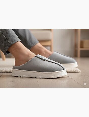 Mules homme velours côtelé MU10121