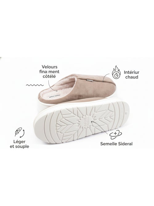 Mules homme velours côtelé MU10121 - Kiabi Mules homme velours côtelé MU10121 - Kiabi