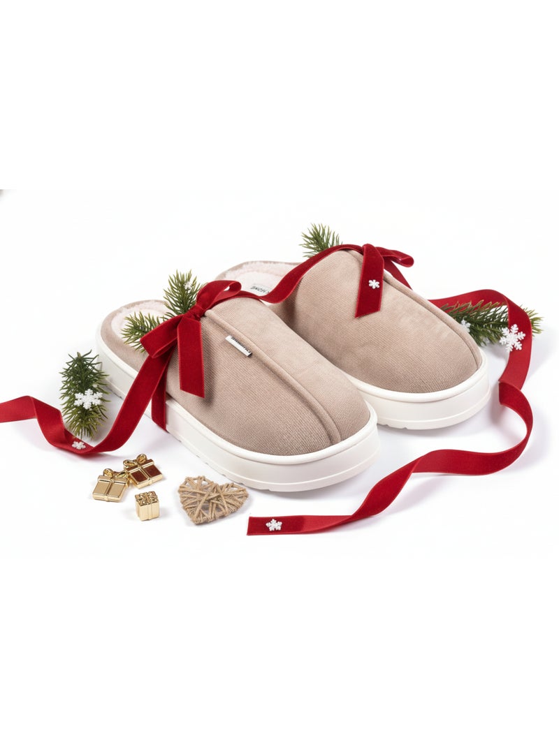 Mules homme velours côtelé MU10121 Taupe - Kiabi