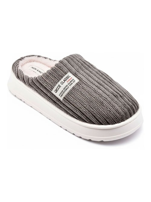 Mules homme velours côtelé MU10122 - Kiabi Mules homme velours côtelé MU10122 - Kiabi