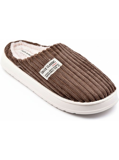 Mules homme velours côtelé MU10122 - Kiabi Mules homme velours côtelé MU10122 - Kiabi