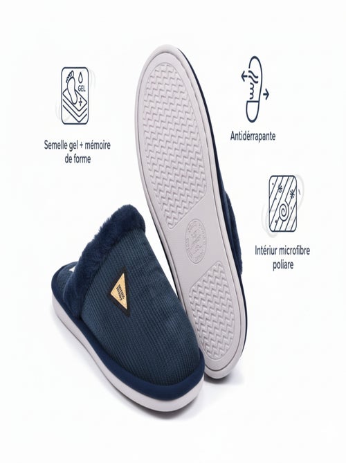 Mules homme velours ondulé mu9714 - Kiabi Mules homme velours ondulé mu9714 - Kiabi