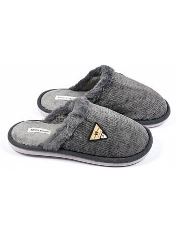 Mules homme velours ondulé MU9714