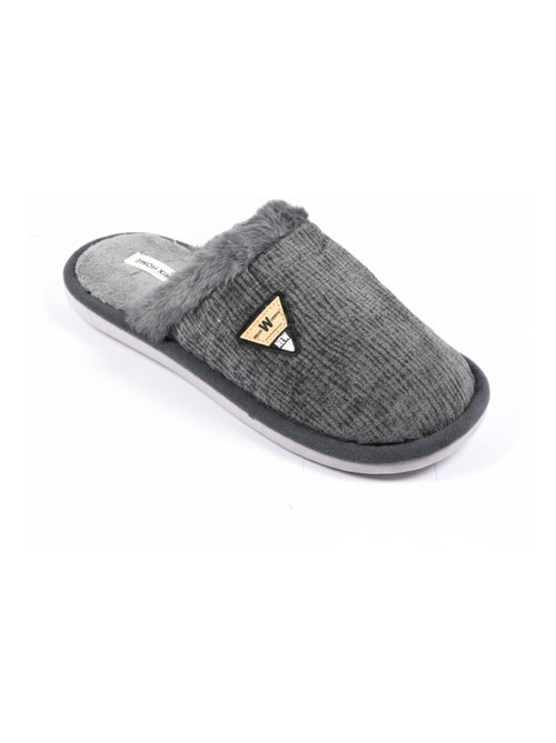 Mules homme velours ondulé mu9714 - Kiabi Mules homme velours ondulé mu9714 - Kiabi