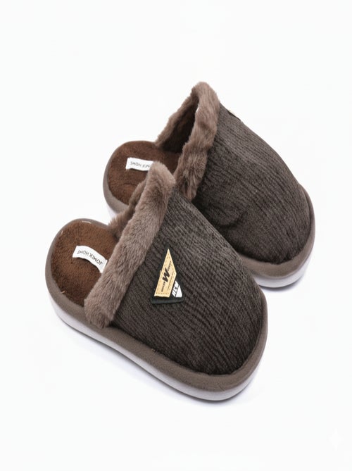 Mules homme velours ondulé mu9714 - Kiabi Mules homme velours ondulé mu9714 - Kiabi