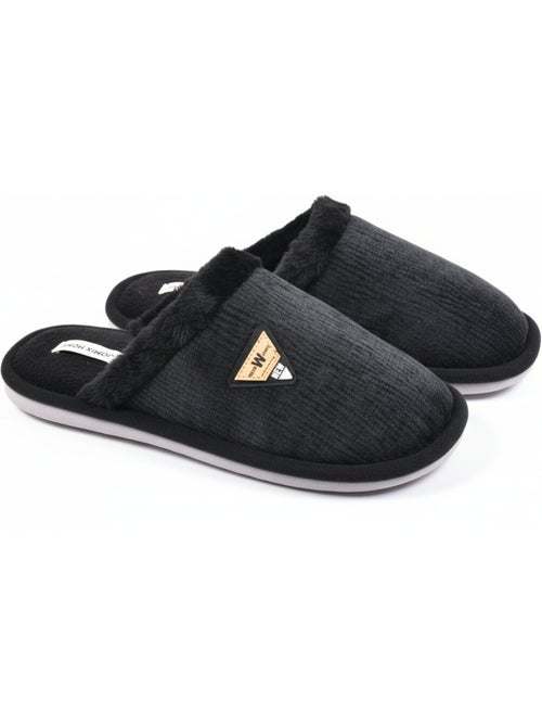 Mules homme velours ondulé mu9714 - Kiabi Mules homme velours ondulé mu9714 - Kiabi